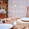 LEXON Steli Aluminium Table Lamp on dinner table