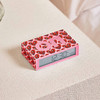 PINK LEXON Flip LCD alarm clock Keith Haring HEART on beside table