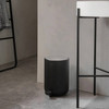Black Audo Pedal Bin in bathroom
