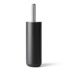 Floor standing black toilet brush by Audo | the design gift shop