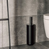 Floor standing black toilet brush by Audo