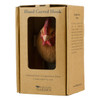 Wildlife Garden Hen hand-carved wall hook presented in its sustainable brown cardboard gift box.