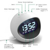 White NEWGATE LCD Alarm Clock "Centre Of The Earth"