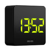 Black NEWGATE LCD Alarm Clock "Space Hotel Orbatron" with green LED