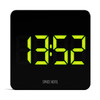 Black NEWGATE LCD Alarm Clock "Space Hotel Orbatron" with green LED | the design gift shop
