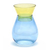 Peleg Design Twotone Vase with wide yellow opening for large bouquets