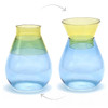 Peleg Design Twotone Vase showing reversible design with wide and narrow openings side by side