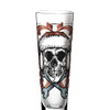 Ritzenhoff Black Label Schnapps Glass with an intricate skull design.