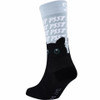 Back angle view of the SEXY SOCKS Psst Psst bamboo sock displaying the soft heel construction and black sole.