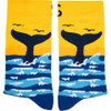 Pair of SEXY SOCKS Making Waves bamboo socks displayed flat side-by-side.