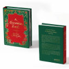 Front and back of Modgy A Christmas Carol light book detailing USB-C rechargeable specs and the story's history.
