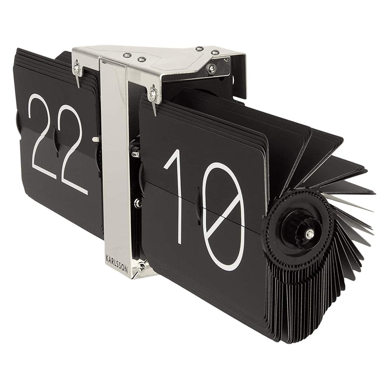 Karlsson Flip Wall Clock No Case Black the design gift shop
