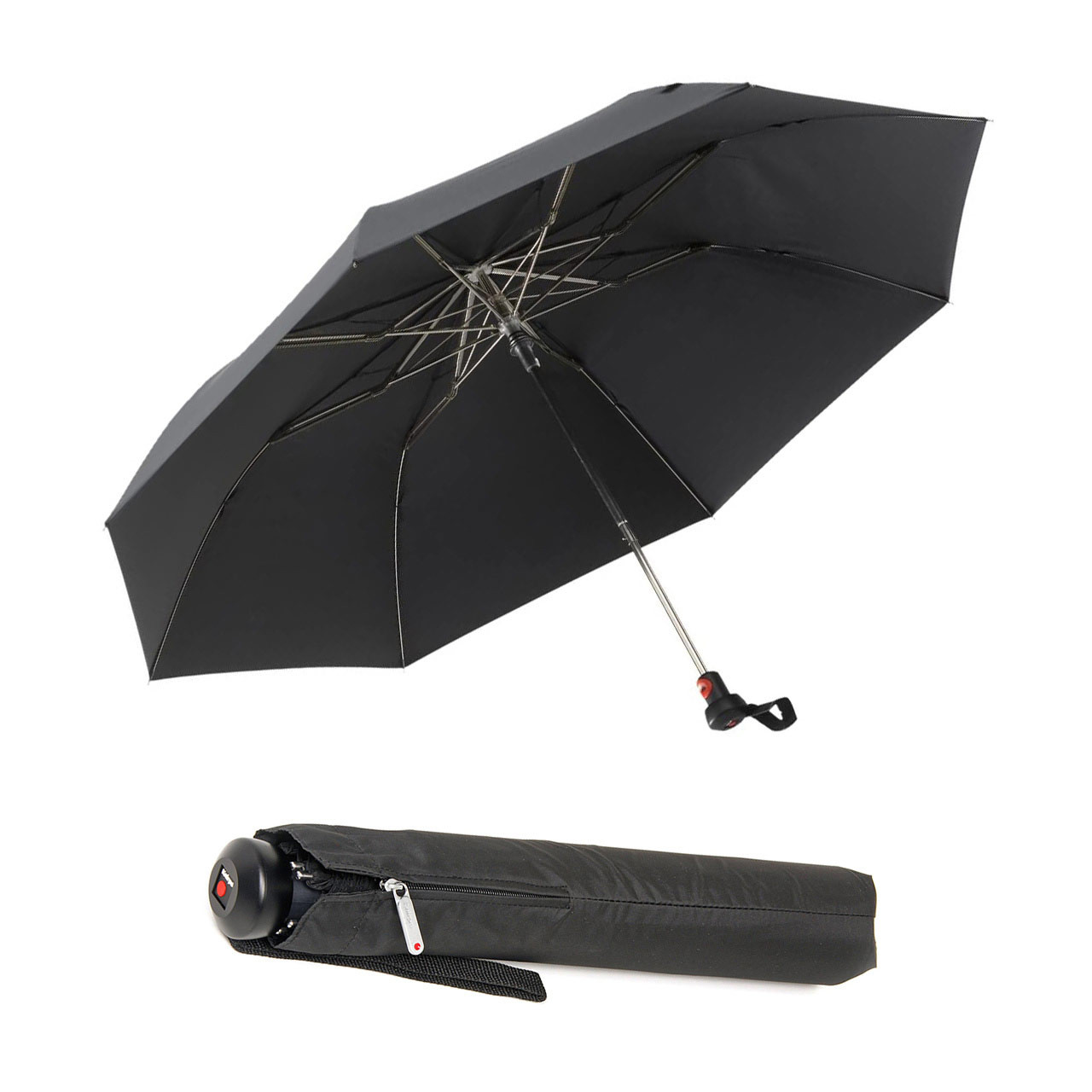 Knirps Topmatic SL Large Pocket Umbrella Black | the design gift shop