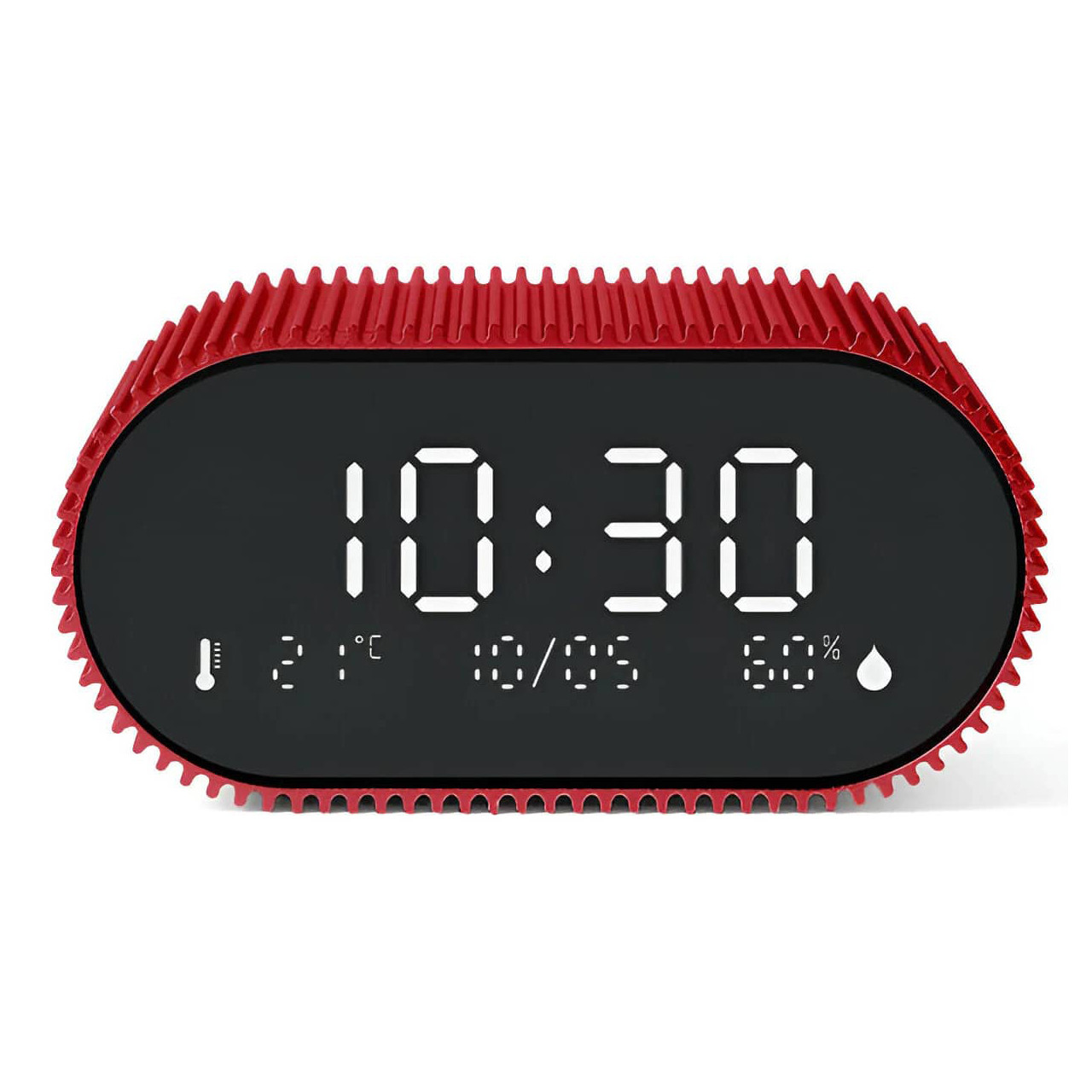 Digital alarm clock Lexon Ray Red LCD | the design gift shop