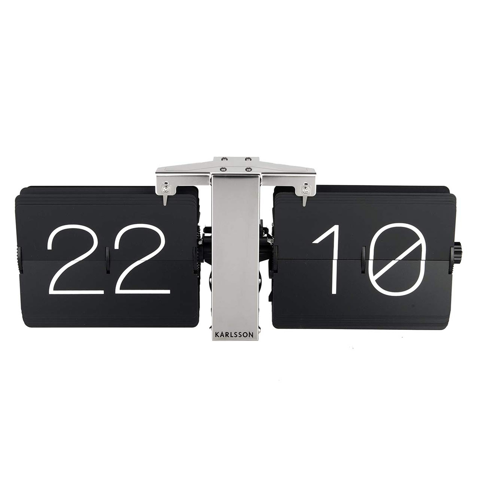 Karlsson Flip Wall/Table Clock No Case Black the design gift shop