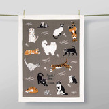 'People I Love: Cats' Dish Towel by Blue Q  | The Design Gift Shop