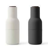 Menu Norm salt & pepper bottle grinder set in carbon/ash/walnut | the design gift shop