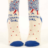 Blue Q Women's Socks 'I'm A Country Girl' | the design gift shop