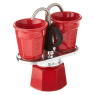 Bialetti Mini Express ltd edition red coloured 2 cup espresso maker