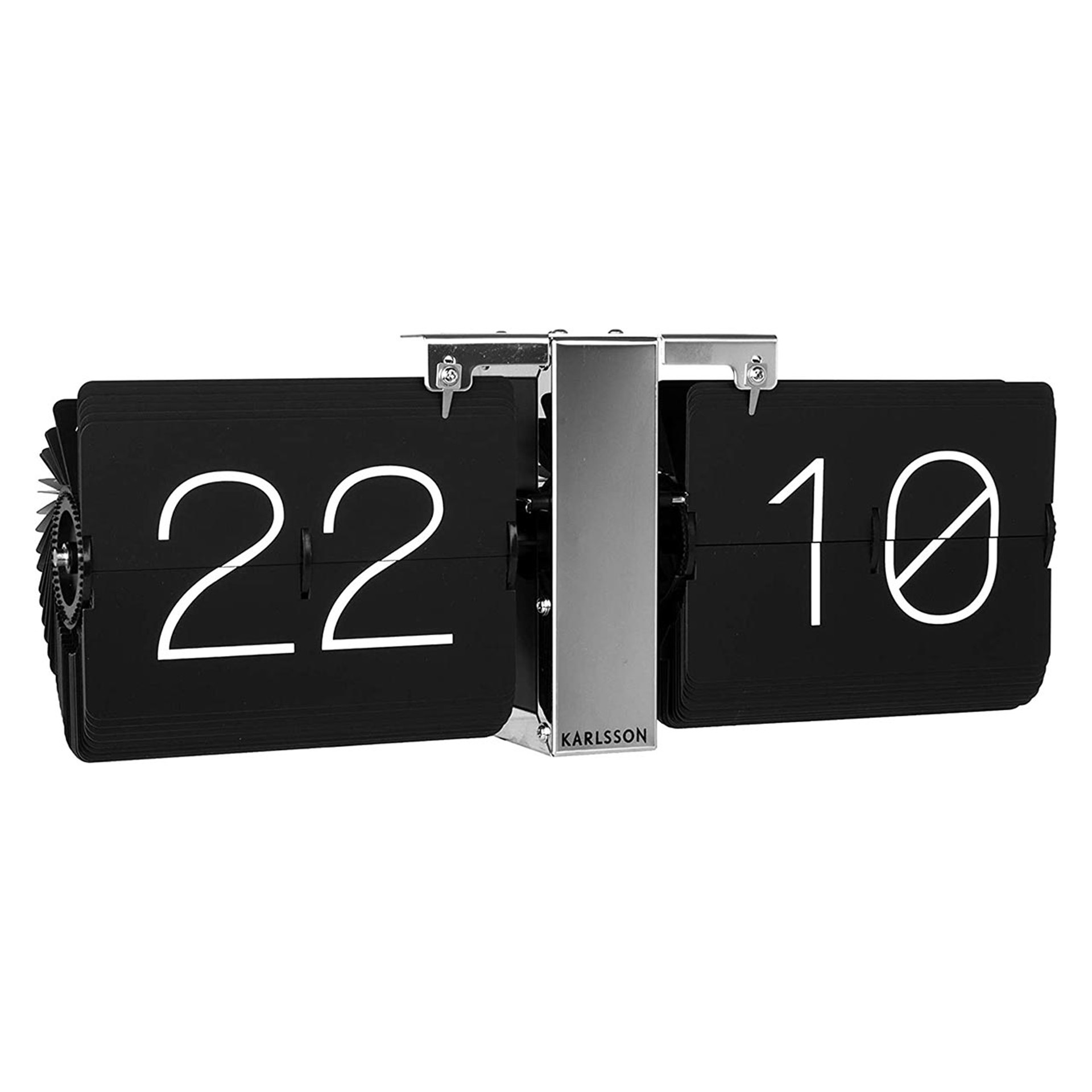 Karlsson Flip Wall/Table Clock No Case Black the design gift shop