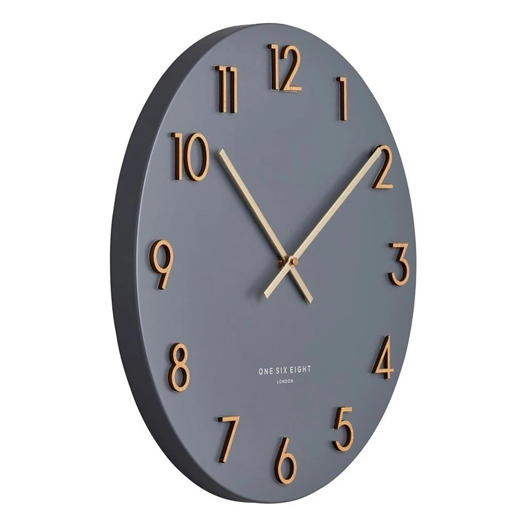 One Six Eight London Silent Wall Clock Katelyn Black 40cm | the design ...
