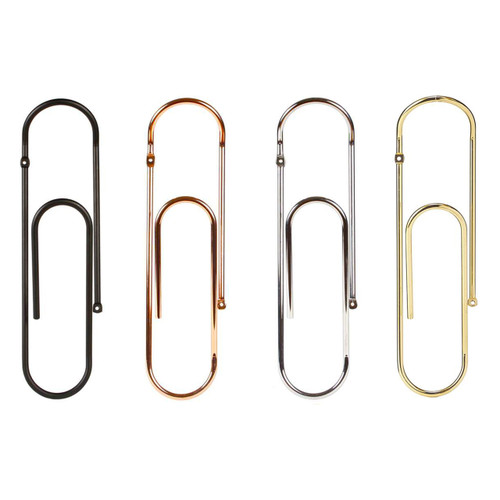 Minimalist design Bendo Luxe giant Paper Clip wall mounted coat hooks | the design gift shop