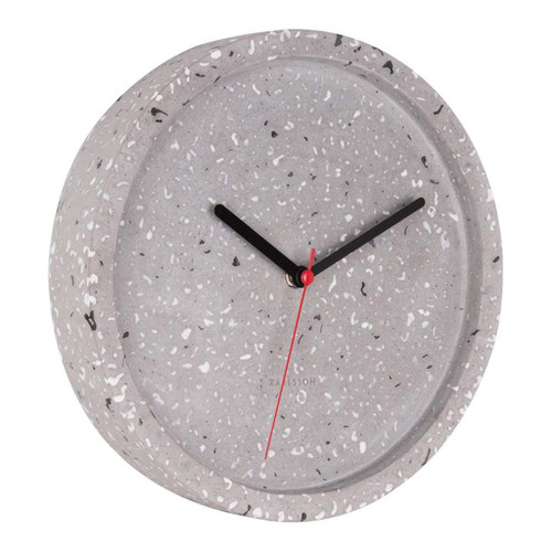 KARLSSON Tom Terrazzo grey concrete wall clock | the design gift shop