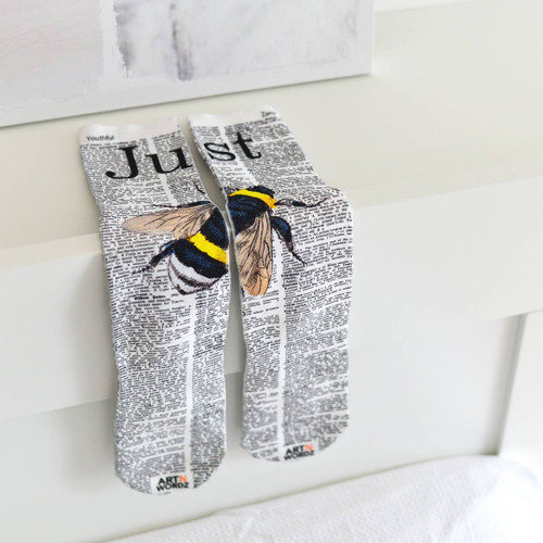 JUST BEE socks by Art N Wordz | the design gift shop