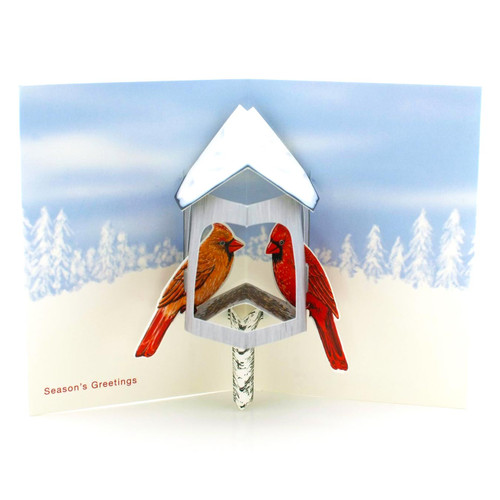 MoMA Pop-Up Holiday Cards Winter Cardinals, Set of 8 | the design gift shop