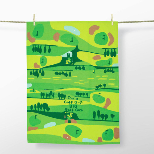 'I'm a Golf Guy, Big Golf Guy' Dish Towel by Blue Q  | The Design Gift Shop