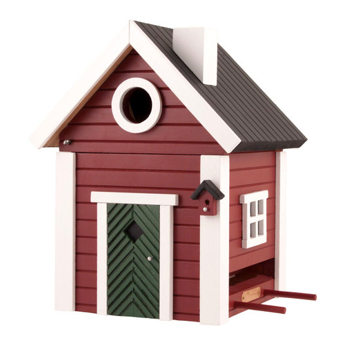 WILDLIFE GARDEN Bird Feeder & Nesting Box Red Cottage | the design gift shop