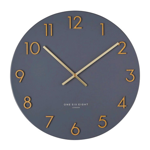 ONE SIX EIGHT LONDON silent wall clock KATELYN charcoal grey - Ø 40 x 3 cm | the design gift shop