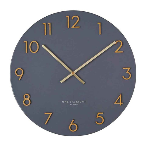 ONE SIX EIGHT LONDON silent wall clock KATELYN charcoal grey - Ø 40 x 3 cm | the design gift shop