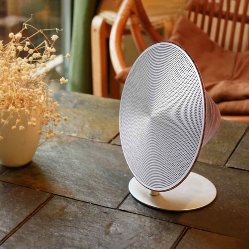 GINGKO Mini Halo One Bluetooth speaker walnut the design gift shop