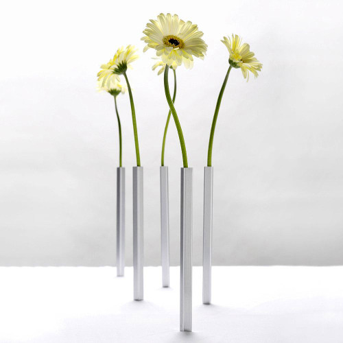 Magnetic Vase Set Silver | the design gift shop