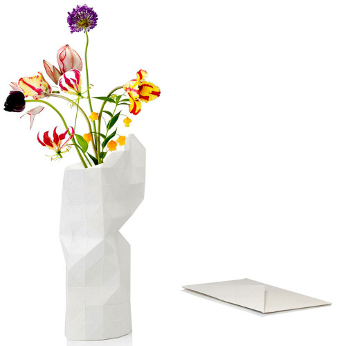 White Paper slide on vase cover by Tiny Miracles Foundation  | The Design Gift Shop