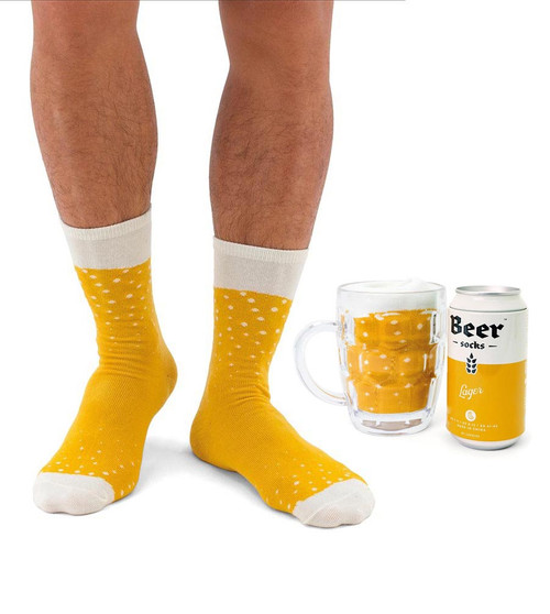 Luckies Men's Beer Socks 'Lager' | The Design Gift Shop