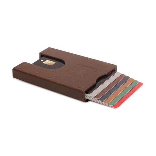Walter Wallet Credit Card Holder Paper Brown | The Design Gift Shop