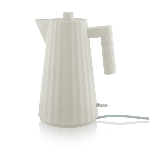 ALESSI Electric Water Kettle Plissé White | the design gift shop.