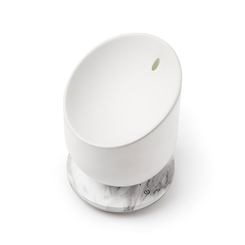LEXON Miami Scent Aroma Diffuser Alu/White Marble | the design gift shop