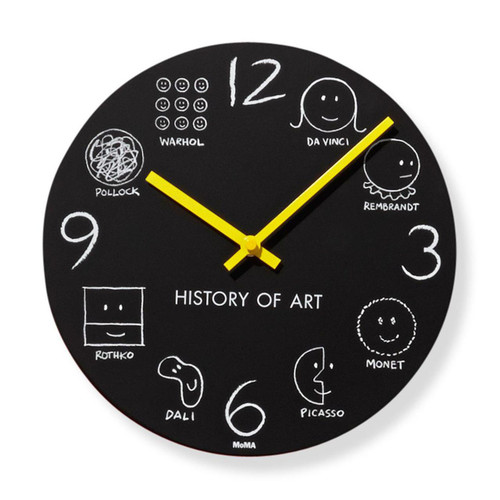 MoMA History of Art wall clock | the design gift shop