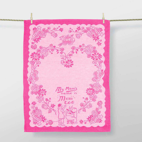 'My mom's name is mom too' Dish Towel by Blue Q  | the design gift shop