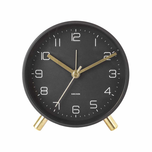 Karlsson alarm clock Lofty black | the design gift shop