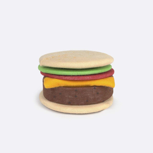 EAT MY SOCKS Cheeseburger Socks | the design gift shop