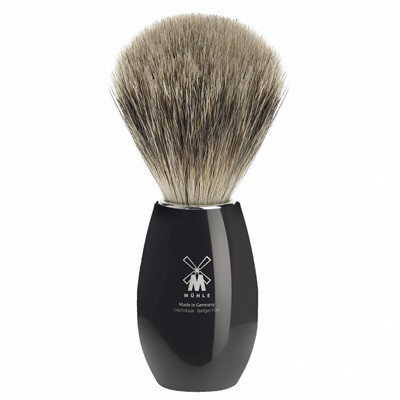 Muhle Shaving fine badger brush Modern K856 Black