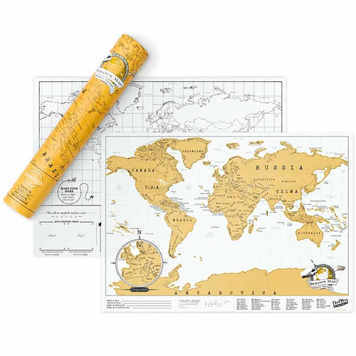 Scratch World Map - Travel Edition | the design gift shop
