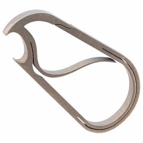 Bico Keyklipz Keyring Bottle Opener in Stone Finish | The Design Gift Shop
