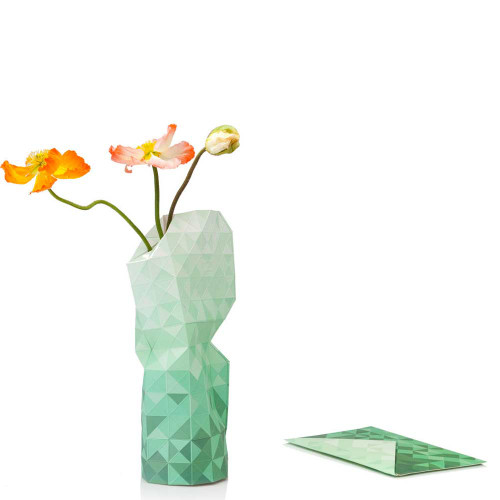 Green Paper slide on vase cover by Tiny Miracles Foundation  | The Design Gift Shop