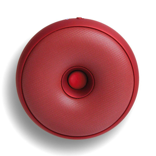LEXON Hoop Speaker LA95 Metallic Red | the design gift shop