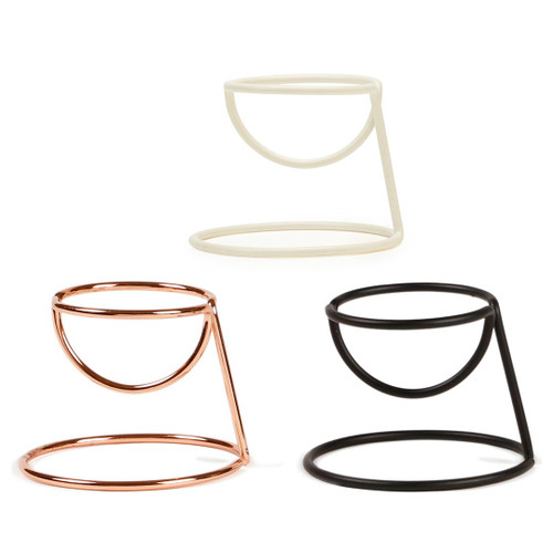 Bendo egg cup Yolk Luxe in black, white or copper | The Design Gift Shop